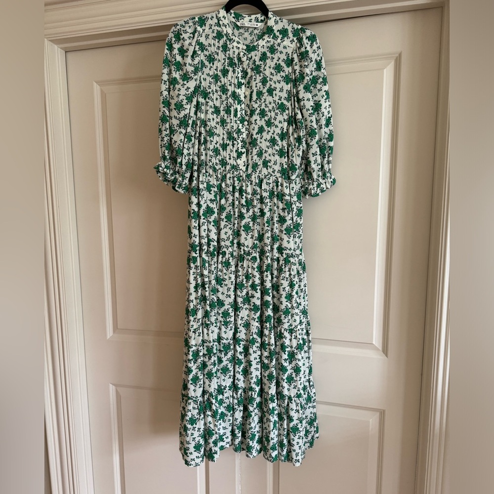 Zara long flowy summer dress size small